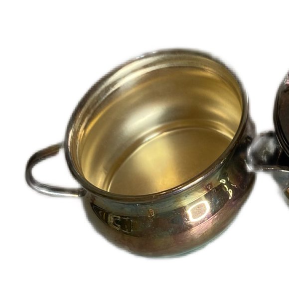 Vintage Imperial Fine Silver Plated Sugar Bowl and Creamer - Picture 5 of 8